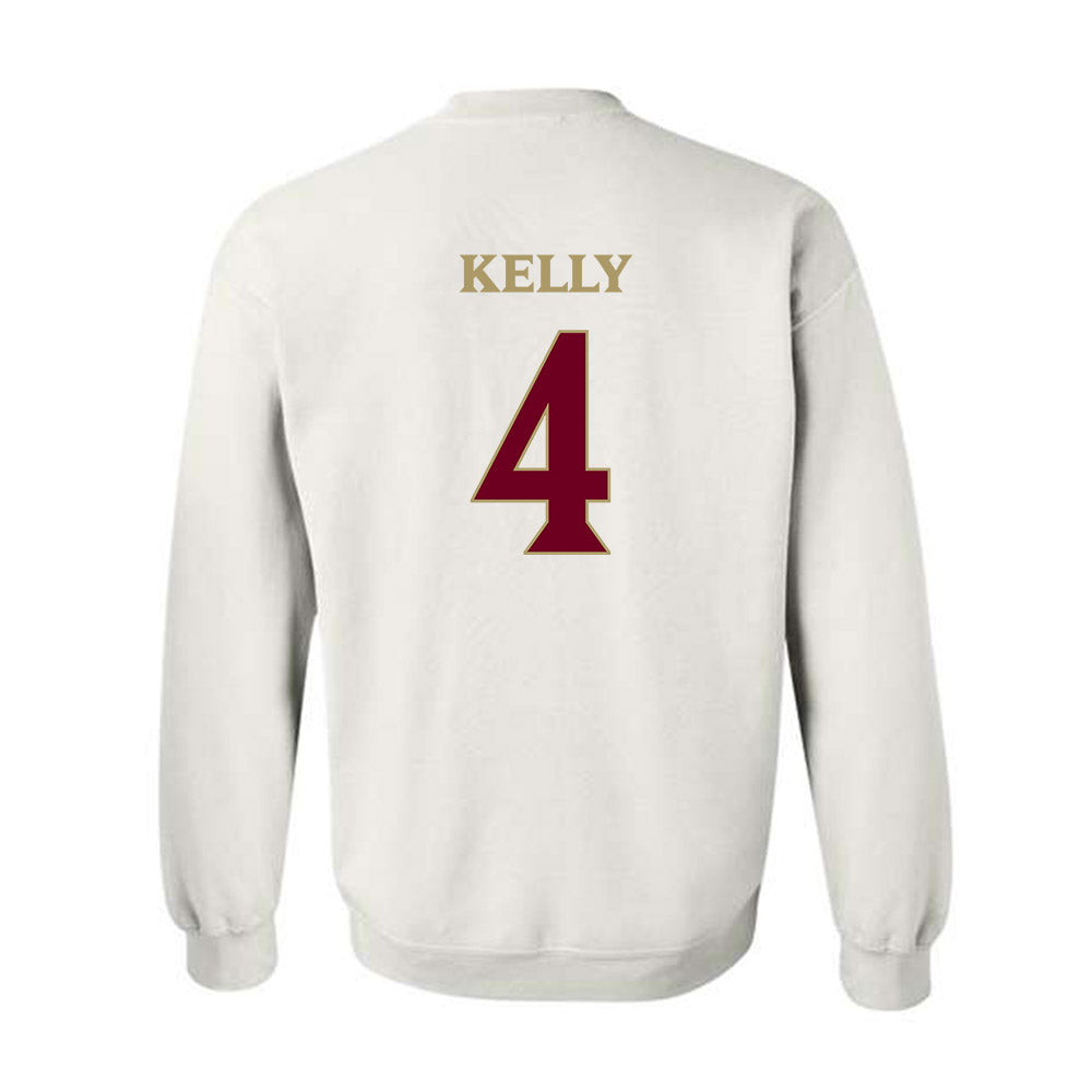 Elon - NCAA Football : Nhycer Kelly - Classic Fashion Shersey Crewneck Sweatshirt-1