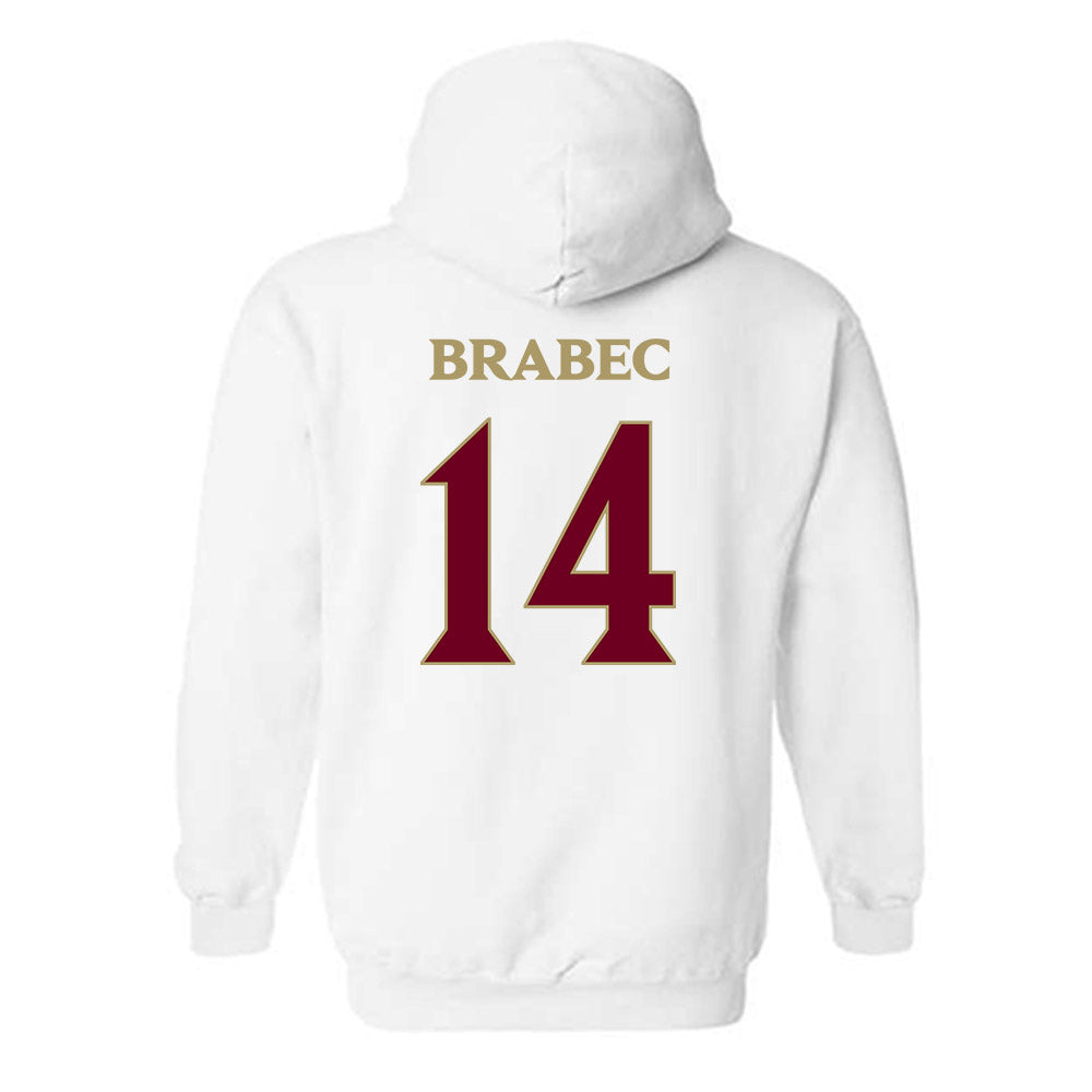 Elon - NCAA Men's Basketball : Alex Brabec - Classic Fashion Shersey Hooded Sweatshirt-1