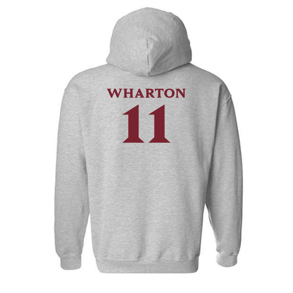 Elon - NCAA Men's Soccer : Alex Wharton - Classic Fashion Shersey Hooded Sweatshirt-1