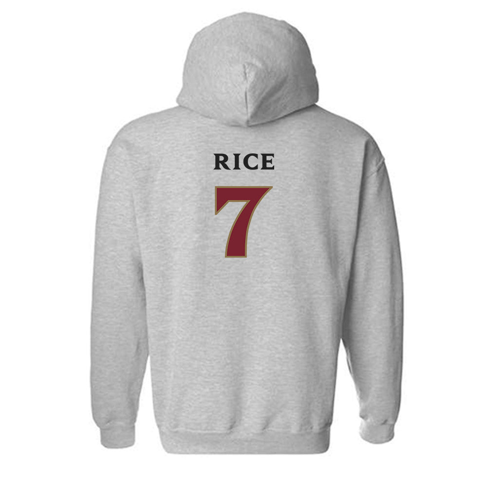 Elon - NCAA Women's Volleyball : April Rice - Classic Shersey Hooded Sweatshirt-1