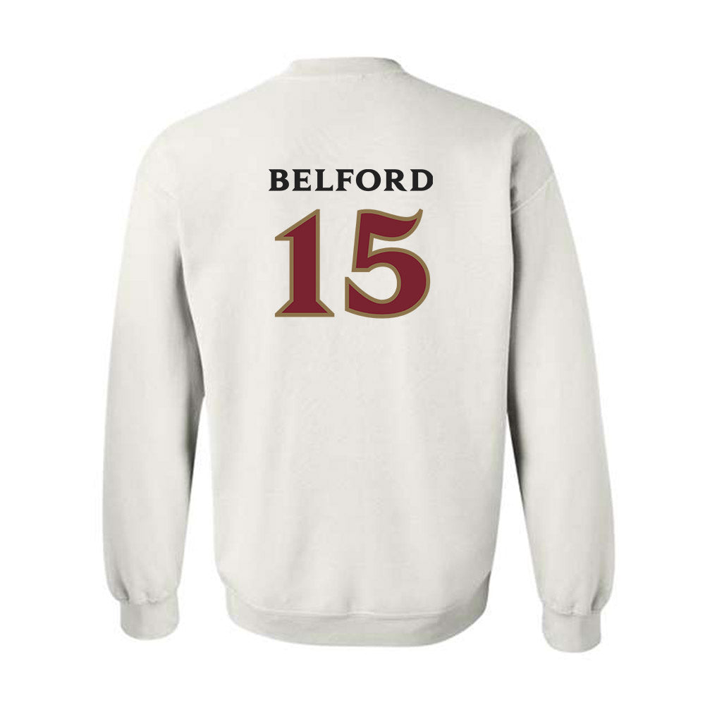 Elon - NCAA Football : Storm Belford - Classic Shersey Crewneck Sweatshirt-1