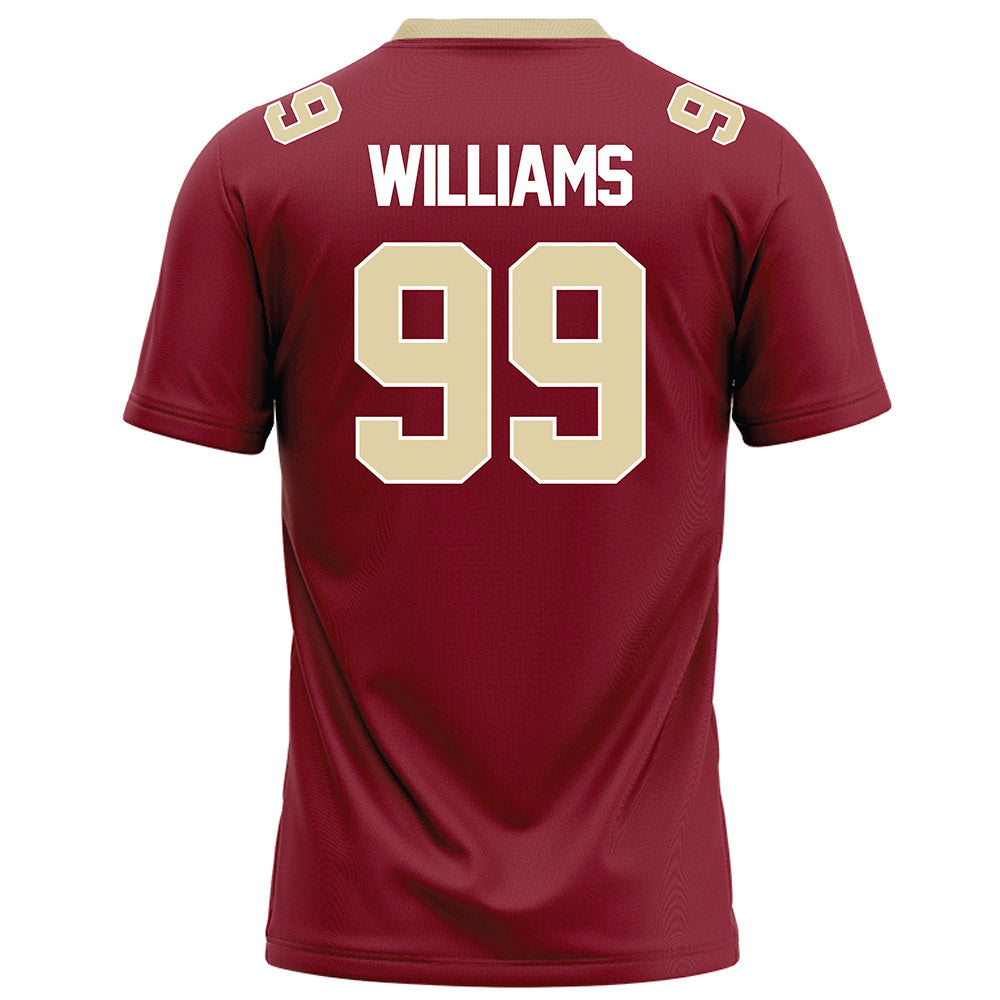 Elon - NCAA Football : Geren Williams - Maroon Football Jersey-1