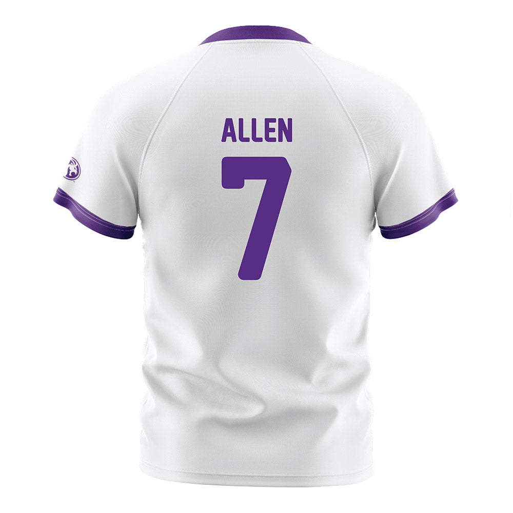 North Alabama - NCAA Women's Soccer : Maddie Allen - White Soccer Jersey-1
