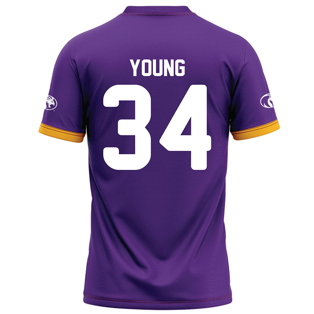 North Alabama - NCAA Football : Anthony Young - Purple Football Jersey-1