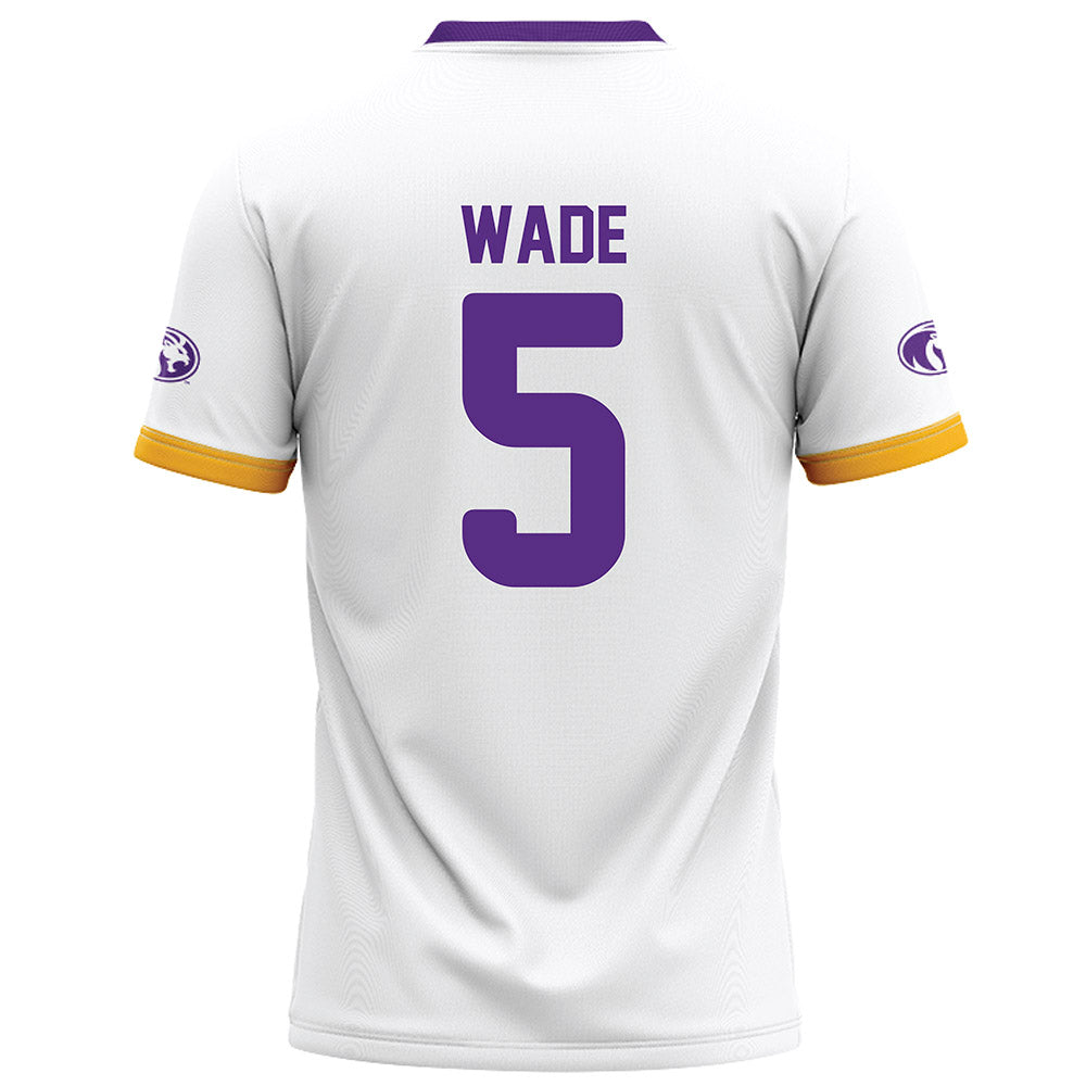 North Alabama - NCAA Football : Destin Wade - White Football Jersey-1