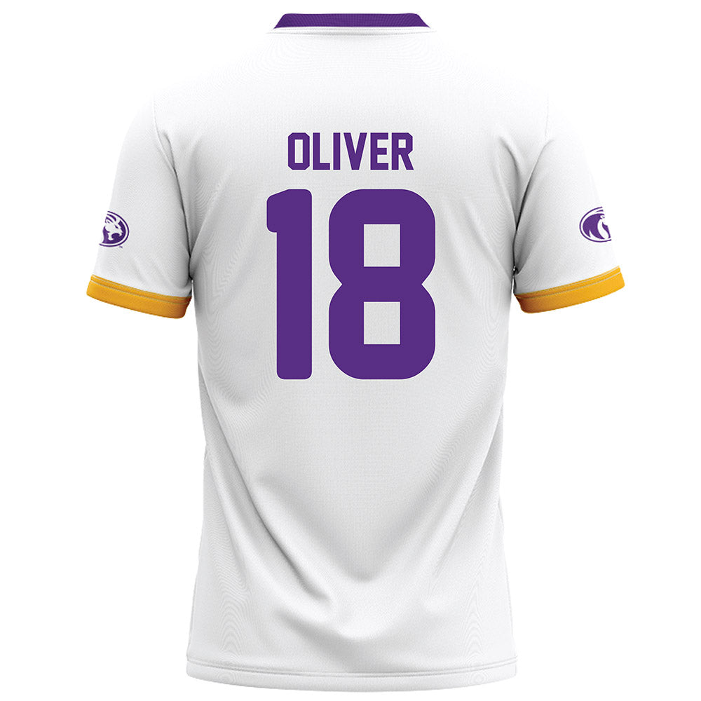 North Alabama - NCAA Football : Brannon Oliver - White Football Jersey-1
