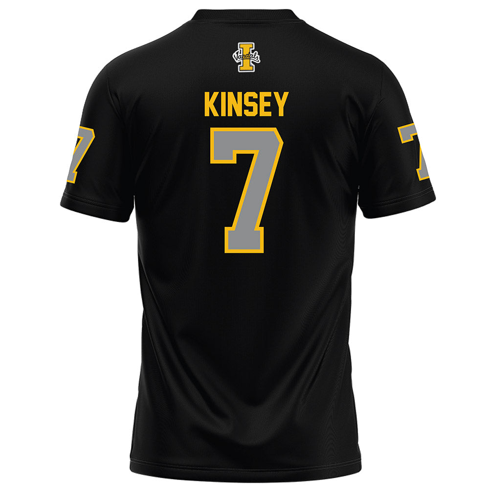 Idaho - NCAA Football : Aaron Kinsey - Black Football Jersey-1