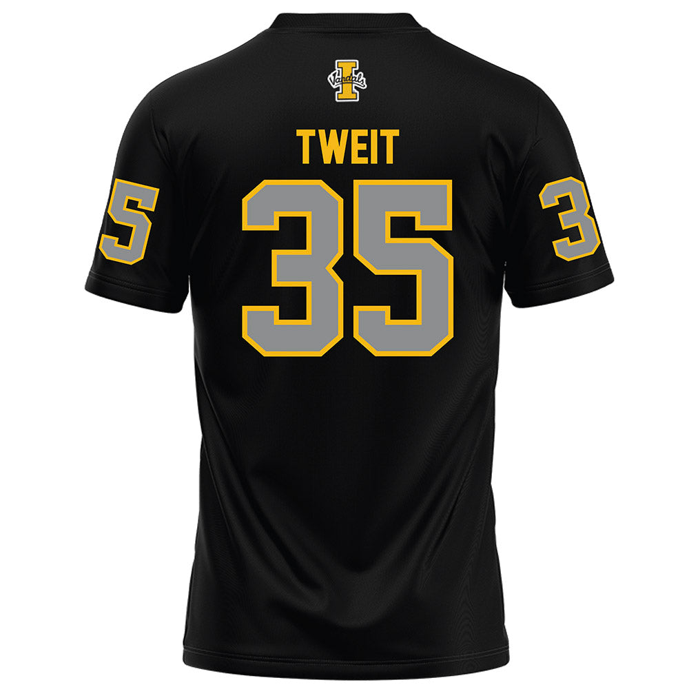 Idaho - NCAA Football : Nathan Tweit - Black Football Jersey-1