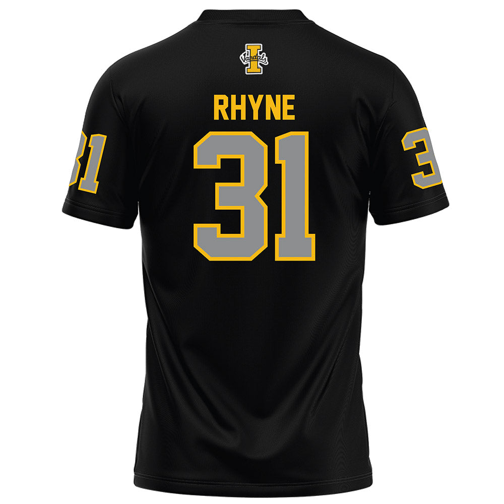 Idaho - NCAA Football : Martin Rhyne - Black Football Jersey-1