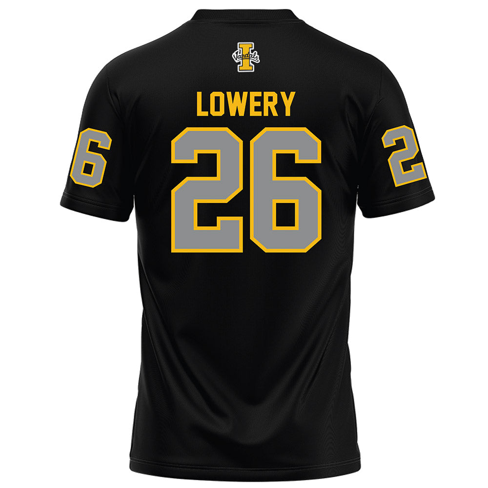 Idaho - NCAA Football : Tsiyown Lowery - Black Football Jersey-1