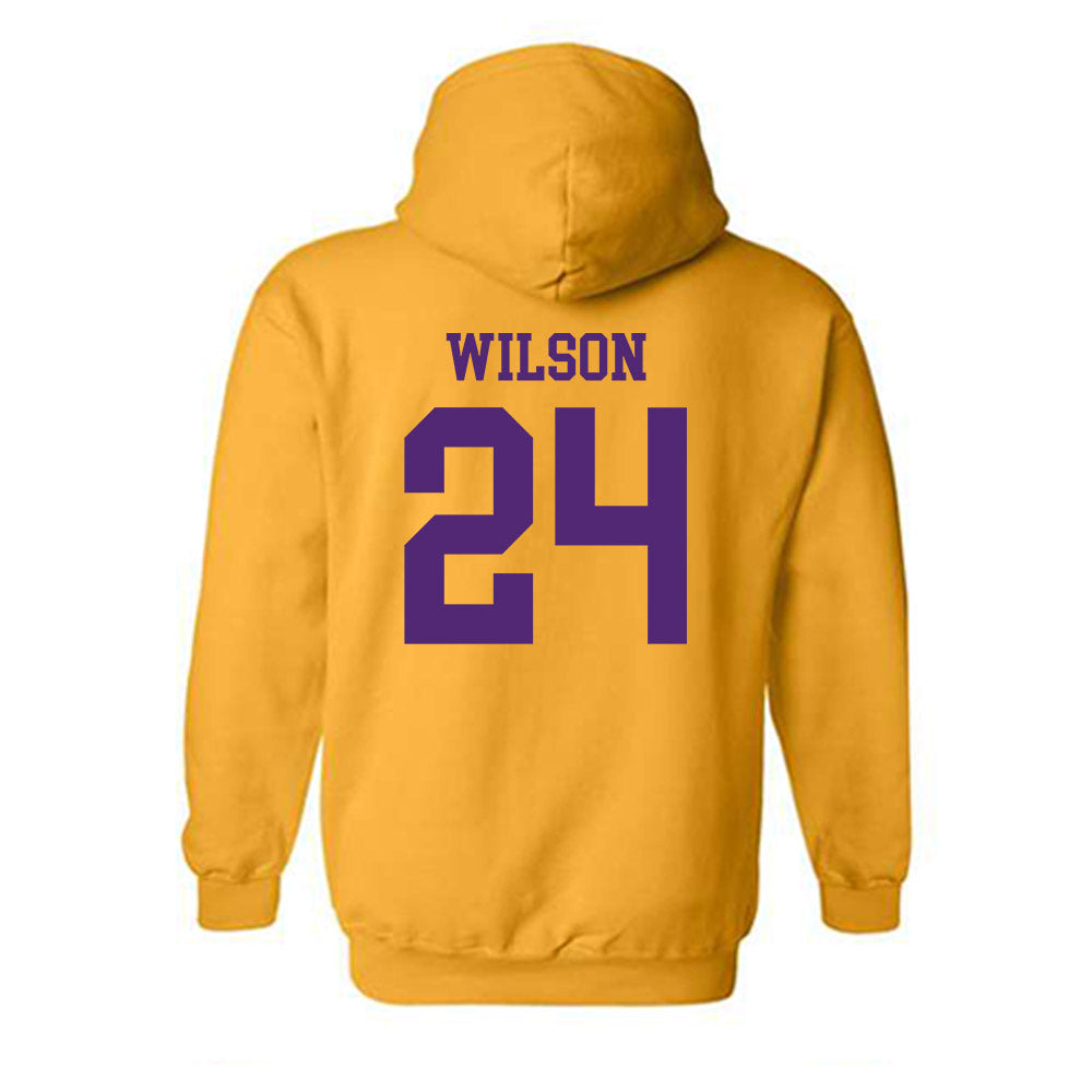 Northern Iowa - NCAA Men's Basketball : Jalen Wilson - Classic Shersey Hooded Sweatshirt-1