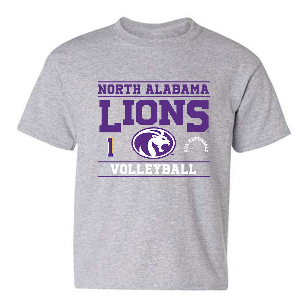 North Alabama - NCAA Women's Volleyball : Ava Martindale - Classic Fashion Shersey Youth T-Shirt-0