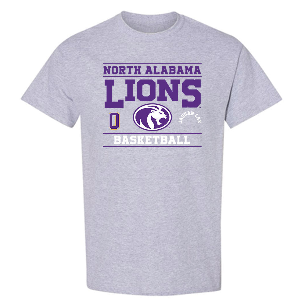 North Alabama - NCAA Men's Basketball : Jaquan Lax - Classic Fashion Shersey T-Shirt-0