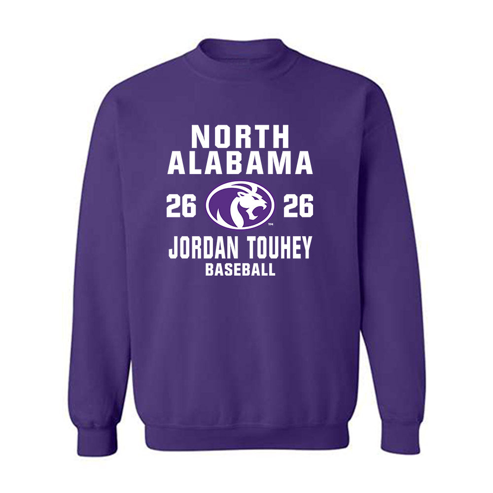 North Alabama - NCAA Baseball : Jordan Touhey - Classic Shersey Crewneck Sweatshirt-0