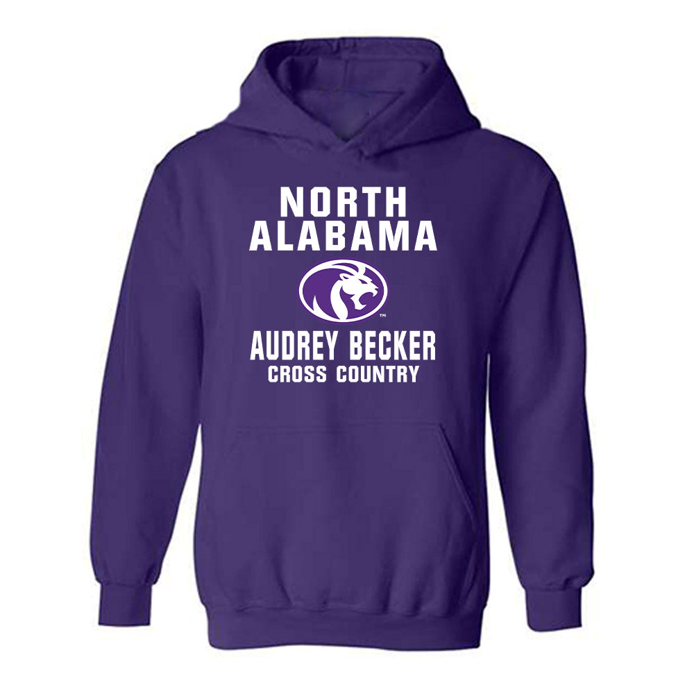 North Alabama - NCAA Women's Cross Country : Audrey Becker - Classic Shersey Hooded Sweatshirt-0