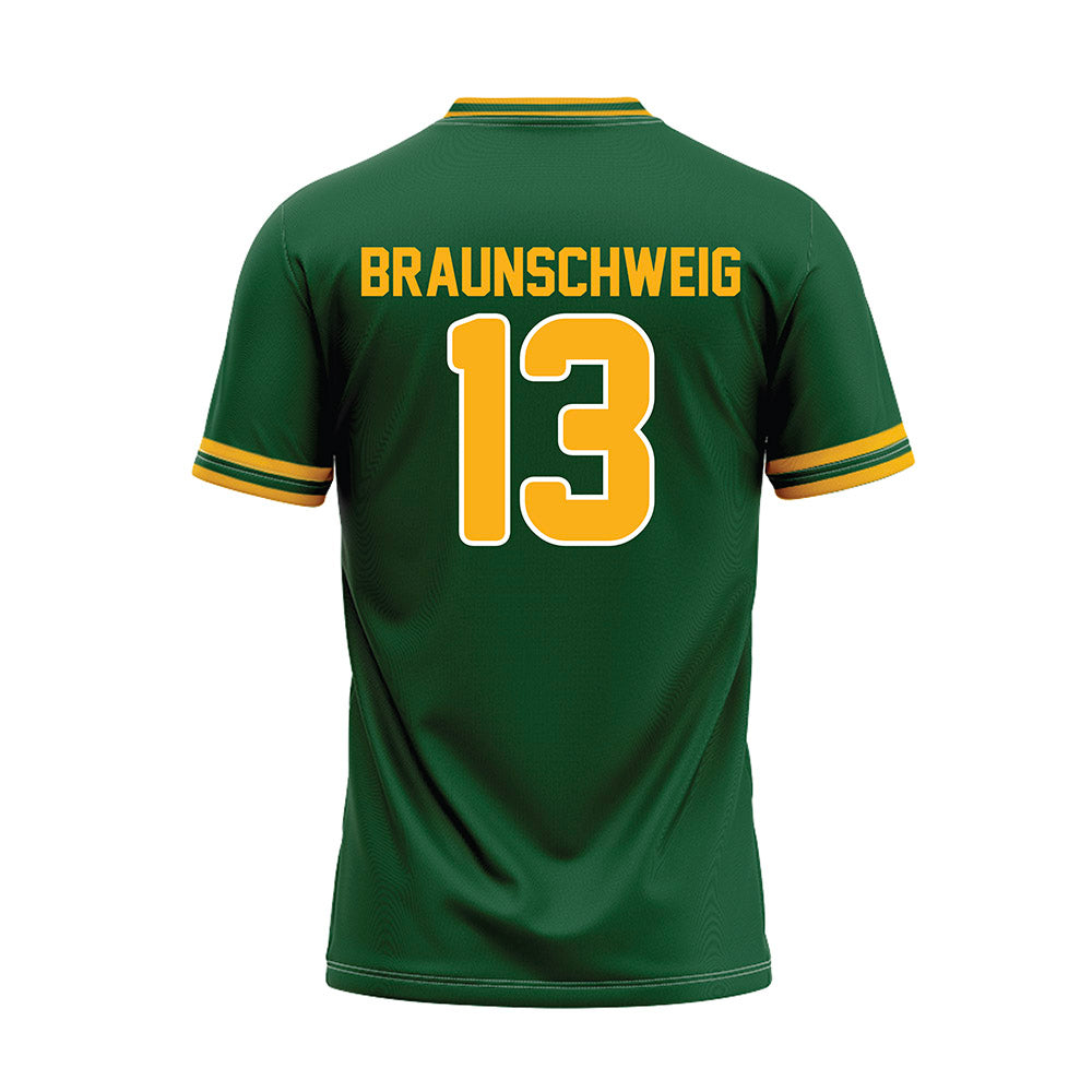 UAB - NCAA Baseball : Logan Braunschweig - Green Baseball Jersey-1