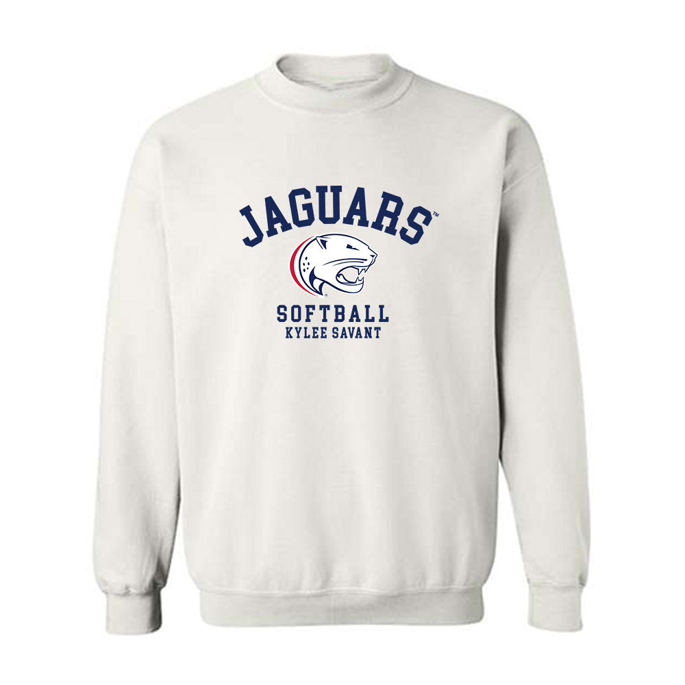 South Alabama - NCAA Softball : Kylee Savant - Classic Fashion Shersey Crewneck Sweatshirt-0