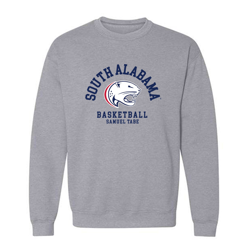 South Alabama - NCAA Men's Basketball : Samuel Tabe - Classic Fashion Shersey Crewneck Sweatshirt-0