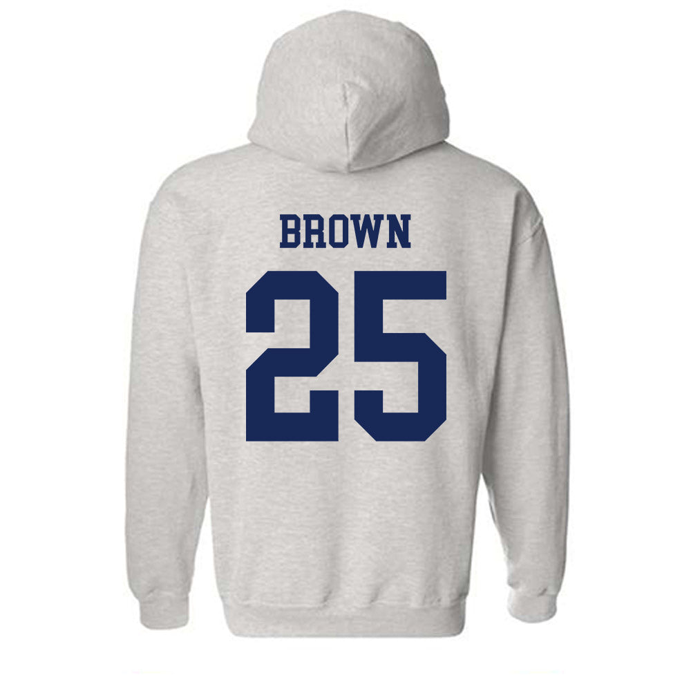 South Alabama - NCAA Men's Basketball : Judah Brown - Classic Fashion Shersey Hooded Sweatshirt-1