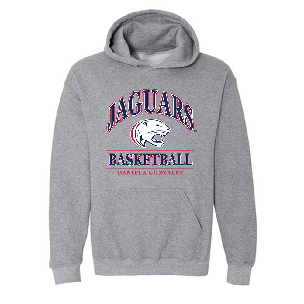 South Alabama - NCAA Women's Basketball : Daniela Gonzalez - Classic Fashion Shersey Hooded Sweatshirt-0