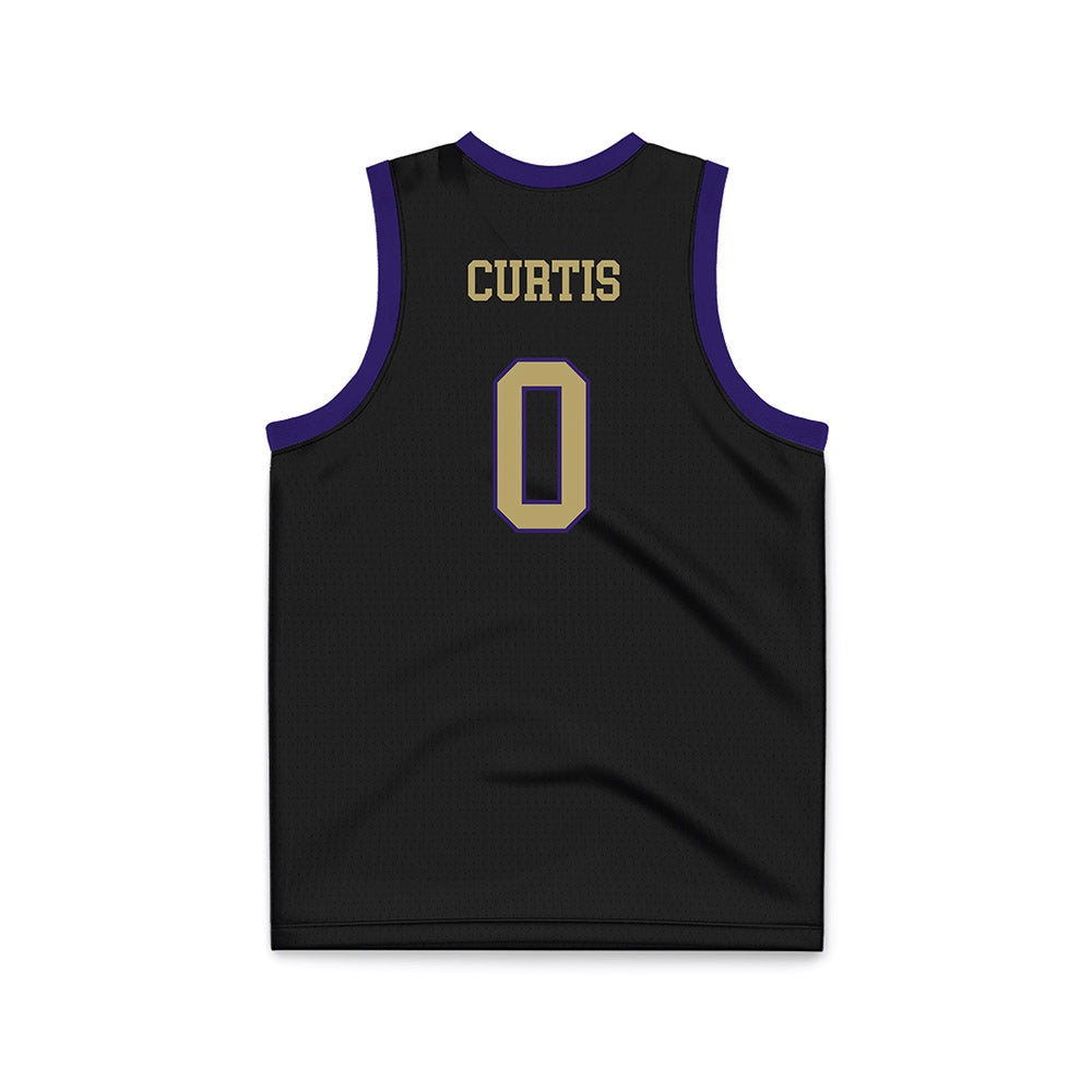 JMU - NCAA Men's Basketball : Marley Curtis - Black Basketball Jersey-1