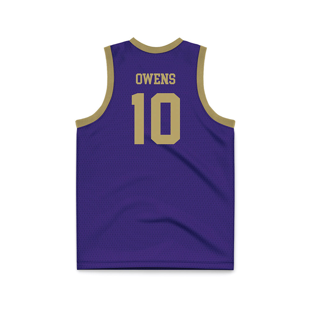 JMU - NCAA Men's Basketball : Matthew Owens - Purple Basketball Jersey-1