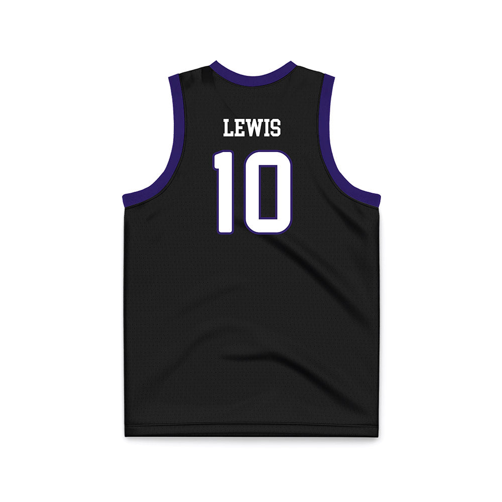 JMU - NCAA Women's Basketball : Kinley Lewis - Black Basketball Jersey-1