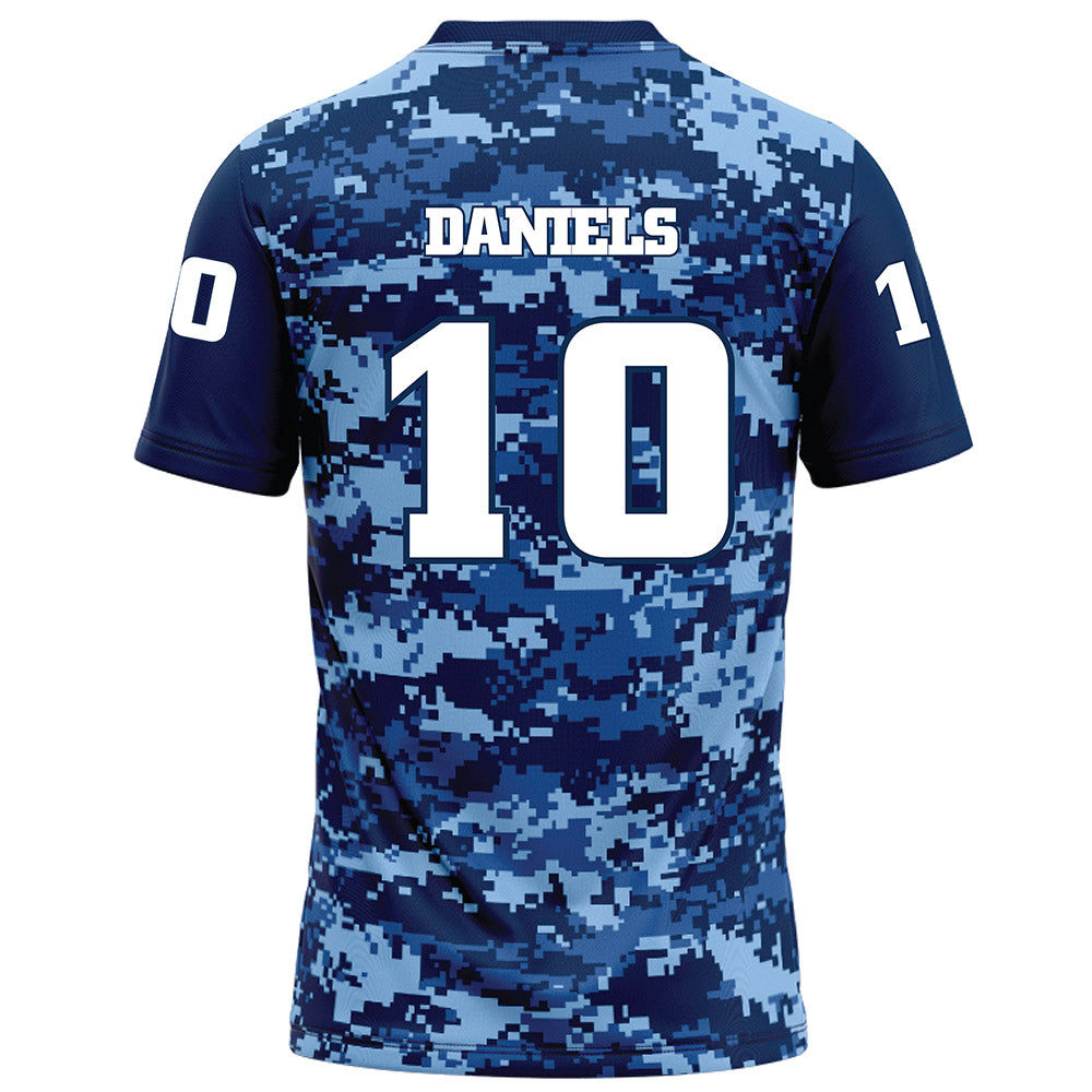 UTC - NCAA Football : Orlando Daniels - Navy Blue Camo Football Jersey-1