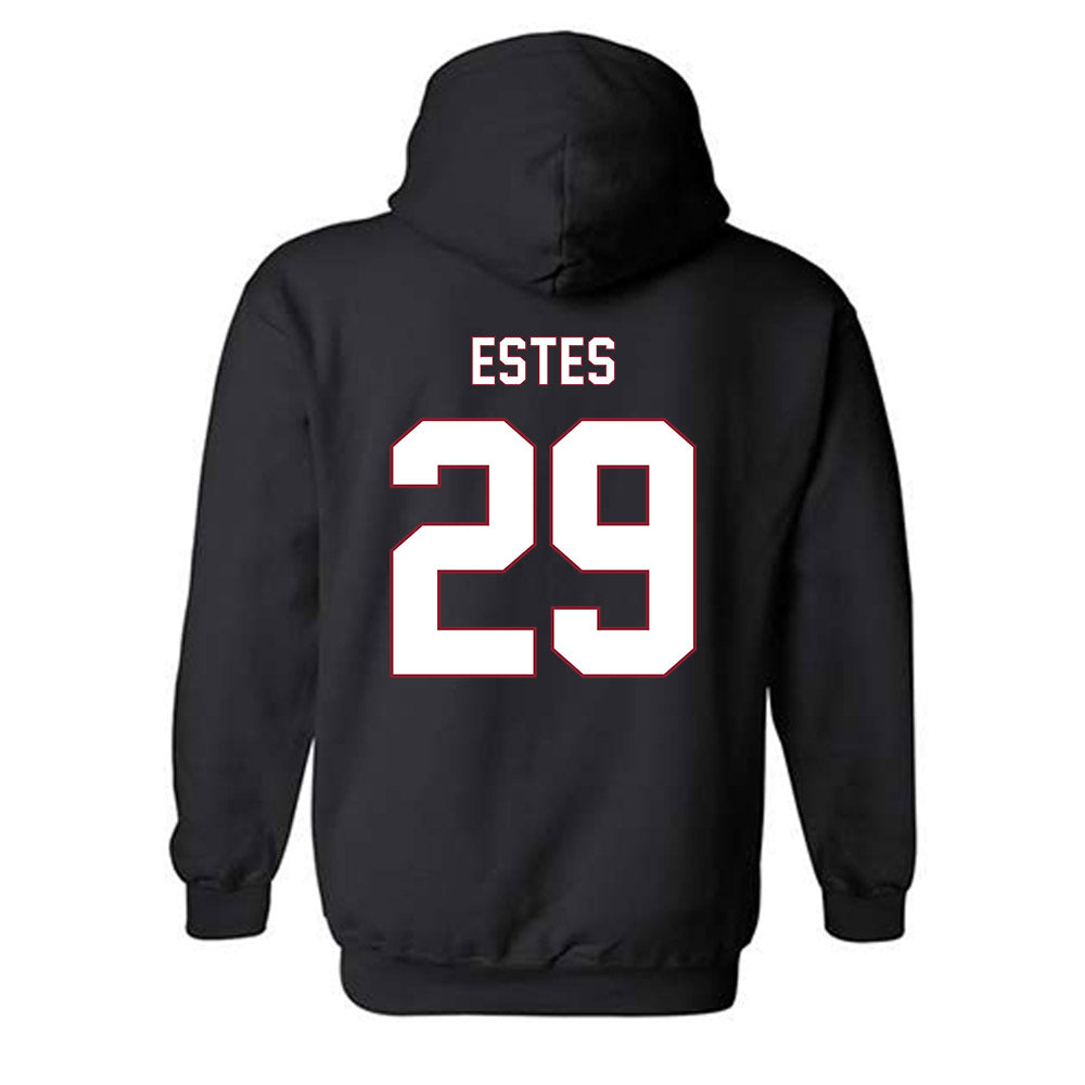 NCCU - NCAA Football : Dj Estes - Replica Shersey Hooded Sweatshirt-1