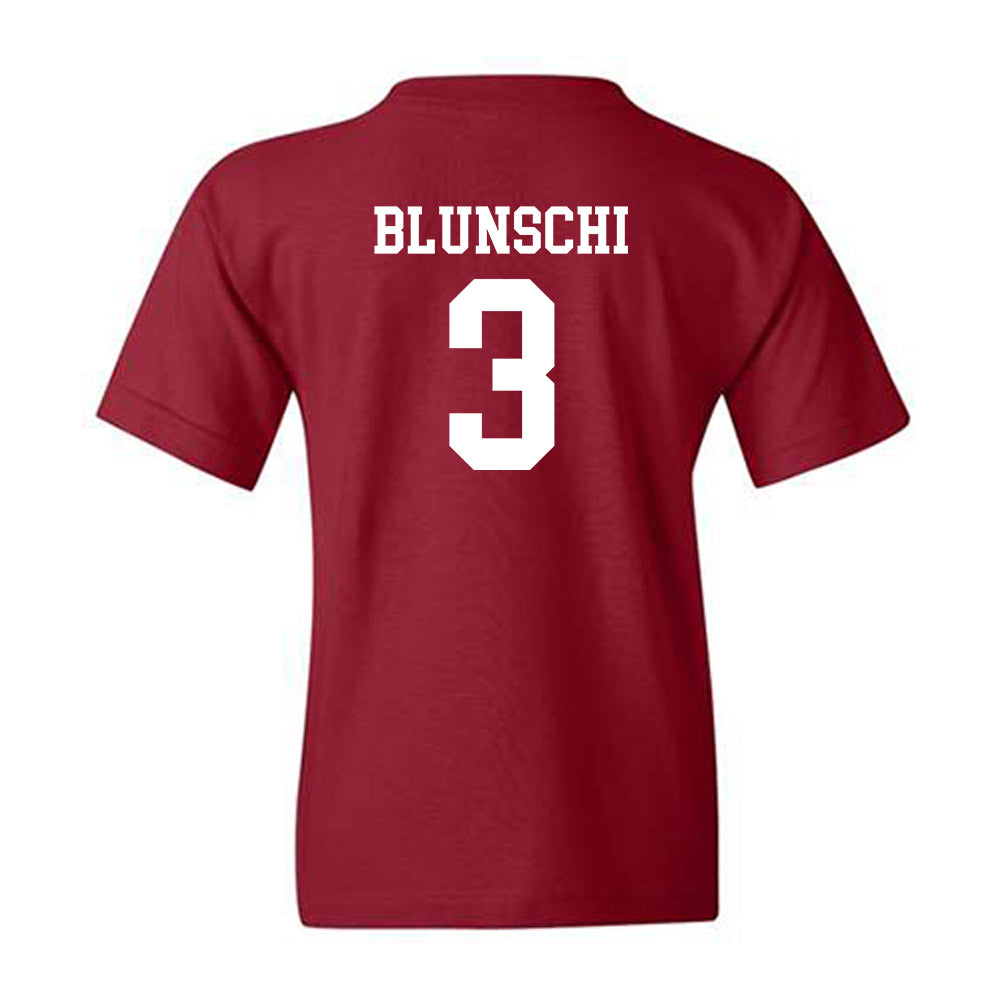 UMass - NCAA Men's Soccer : Jordan Blunschi - Classic Shersey Youth T-Shirt-1