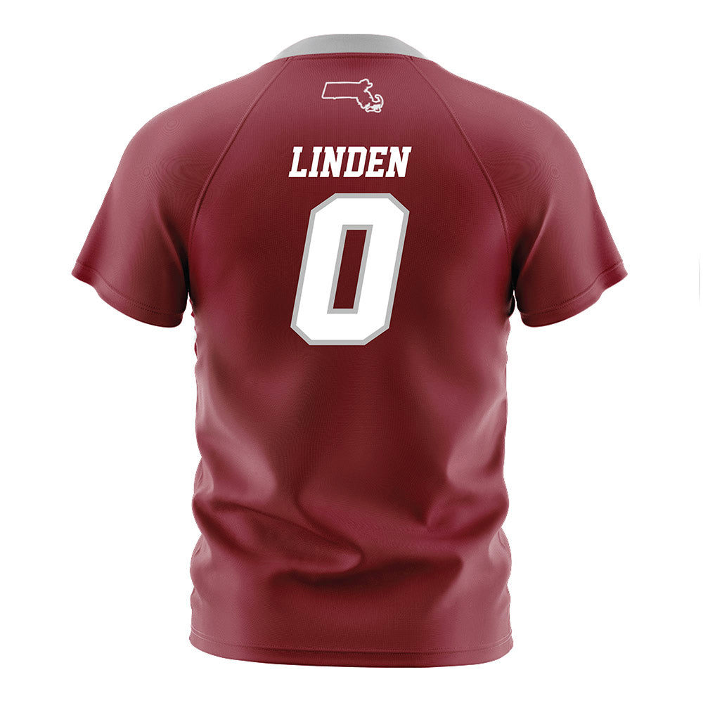 UMass - NCAA Men's Soccer : Dean Linden - Maroon Soccer Jersey-1