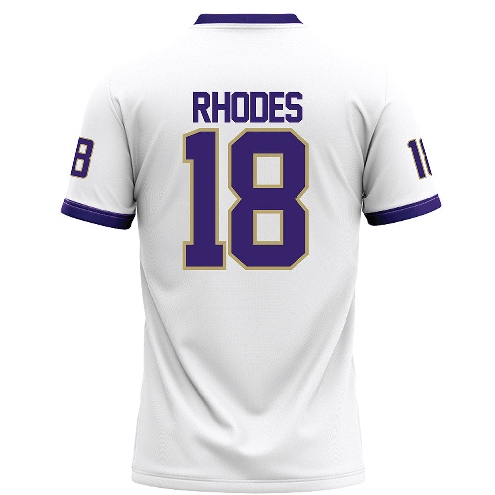 JMU - NCAA Football : Jase Rhodes - White Football Jersey-1