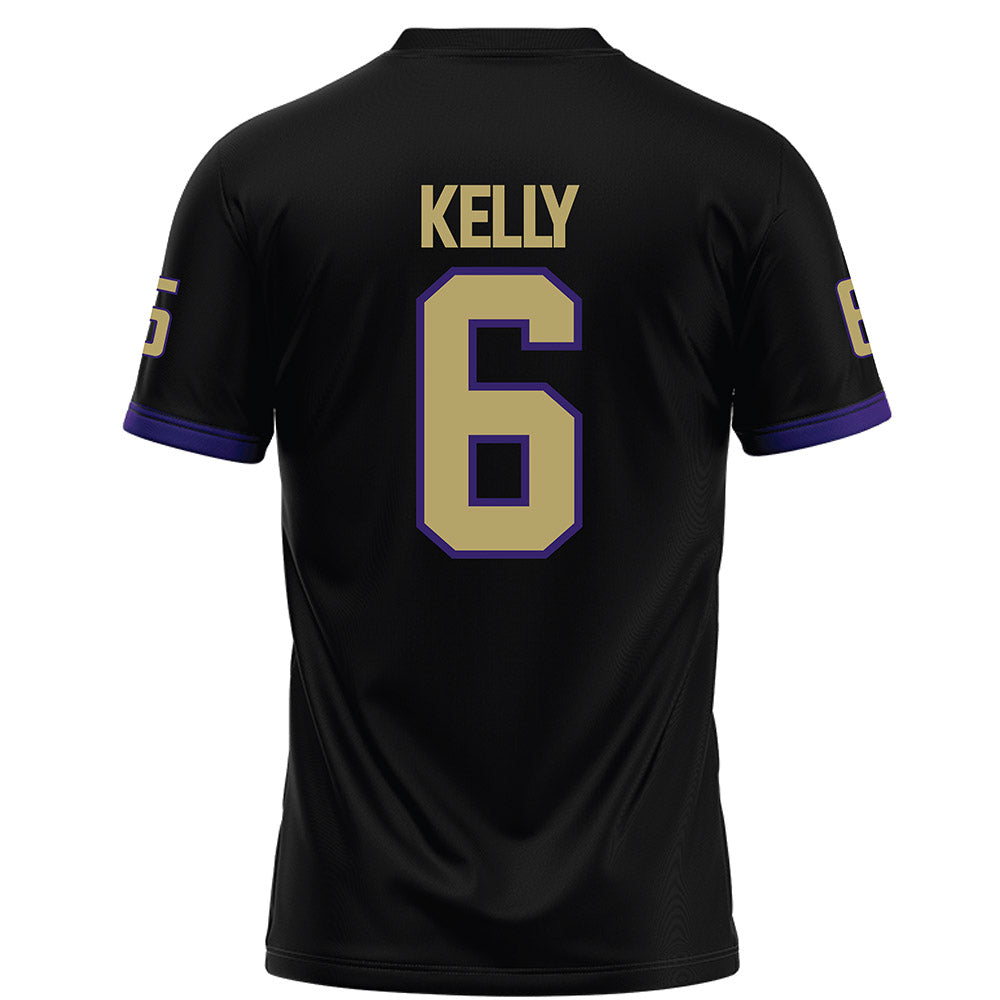 JMU - NCAA Football : DJ Kelly - Black Football Jersey-1