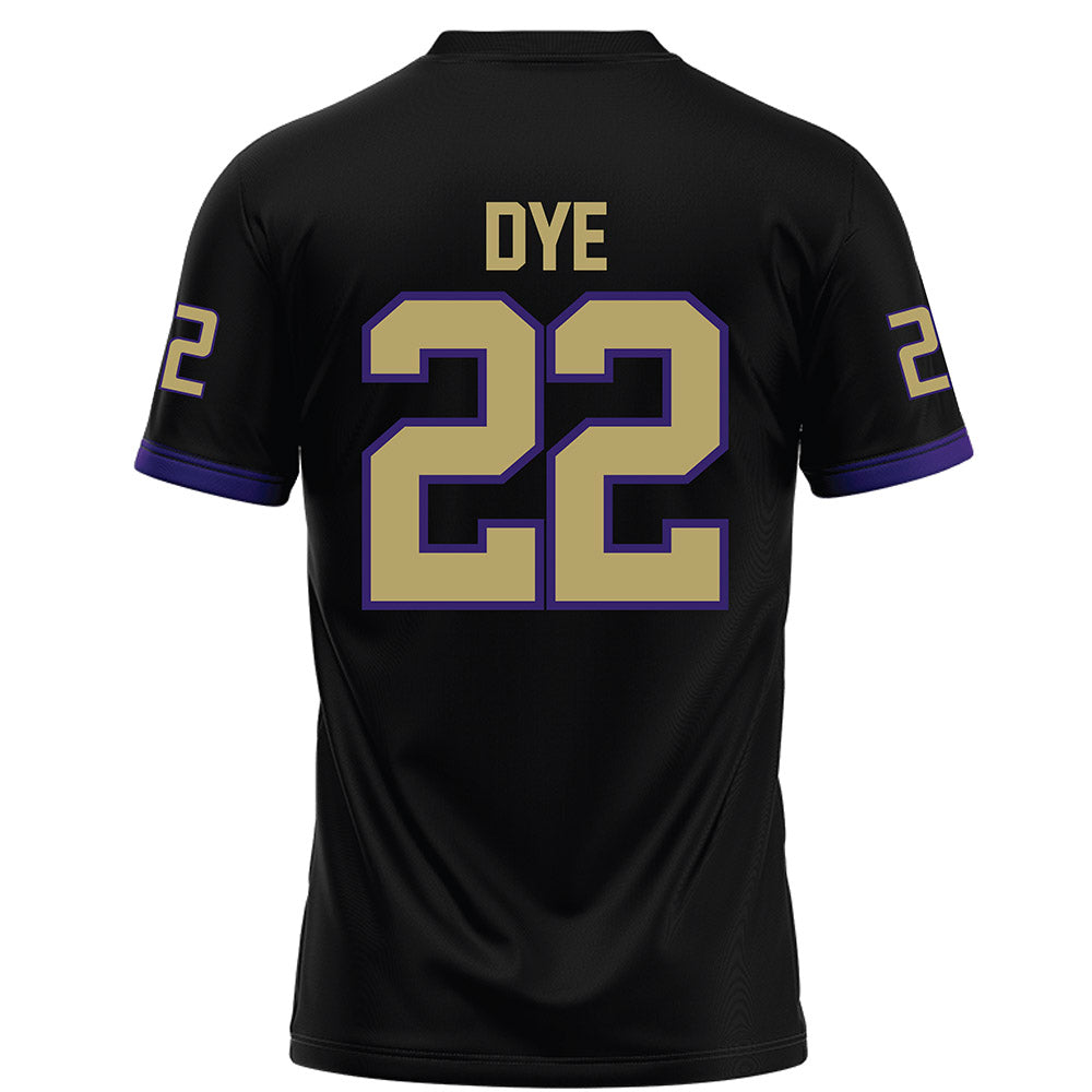 JMU - NCAA Football : Trashon Dye - Black Football Jersey-1