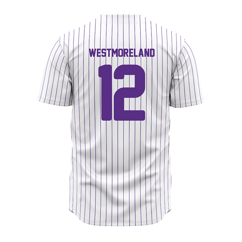 North Alabama - NCAA Baseball : Jackson Westmoreland - Pin Stripes Jersey-1