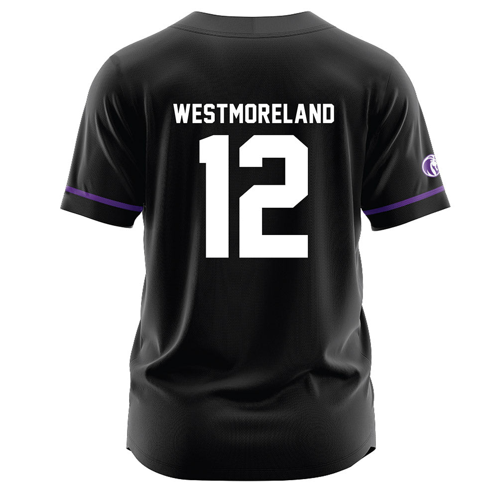 North Alabama - NCAA Baseball : Jackson Westmoreland - Black Jersey-1