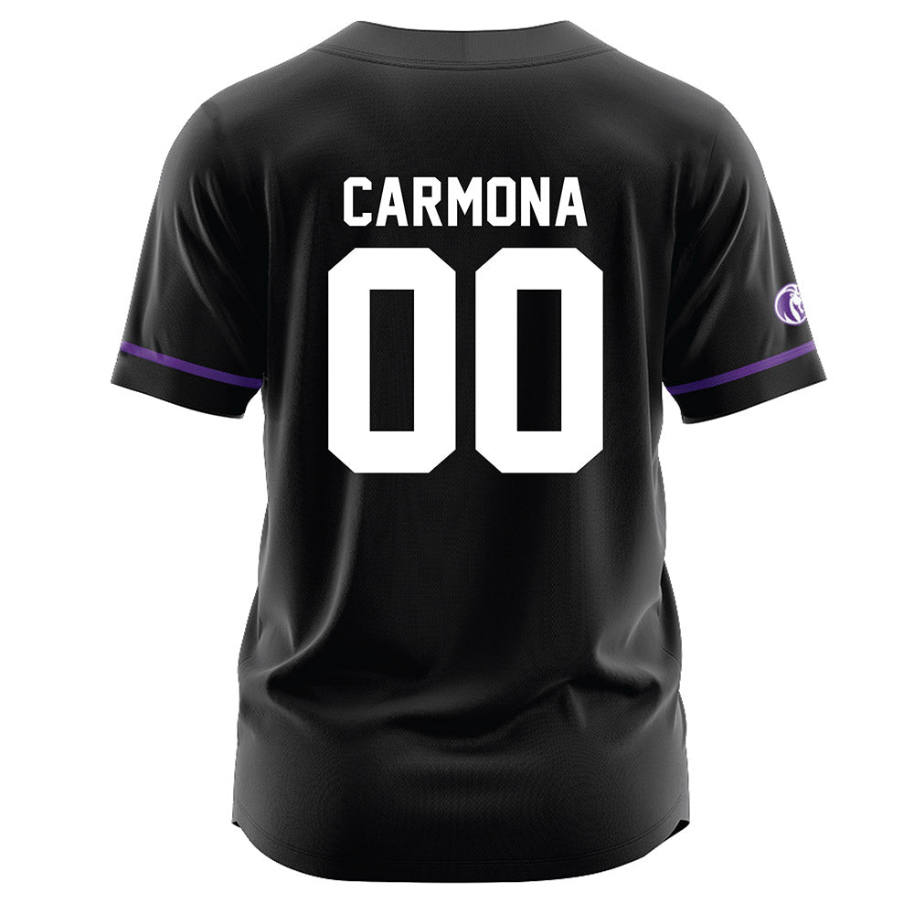 North Alabama - NCAA Baseball : Carlos Carmona - Black Jersey-1