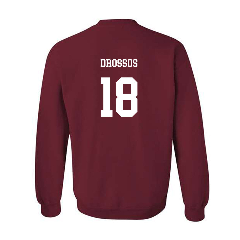 UMass - NCAA Football : Dinos Drossos - Classic Fashion Shersey Crewneck Sweatshirt-1
