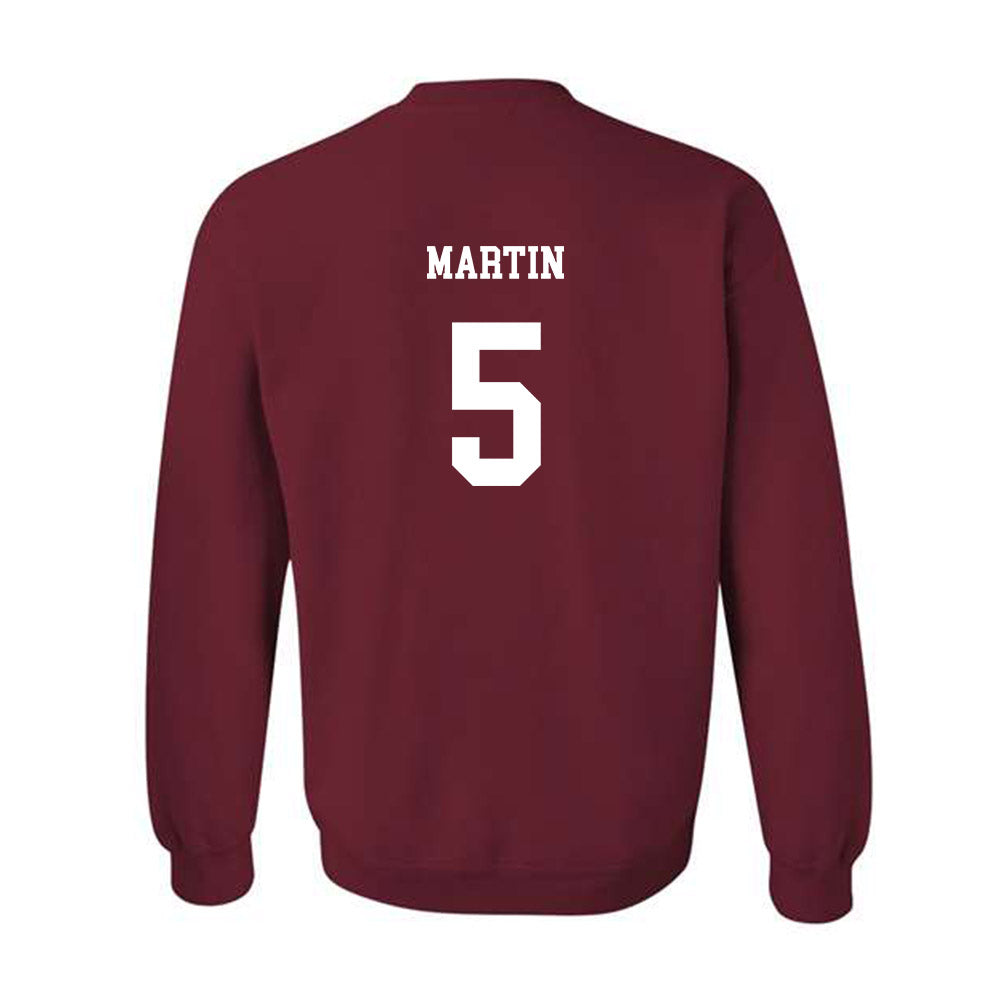 UMass - NCAA Football : Tyler Martin - Classic Fashion Shersey Crewneck Sweatshirt-1