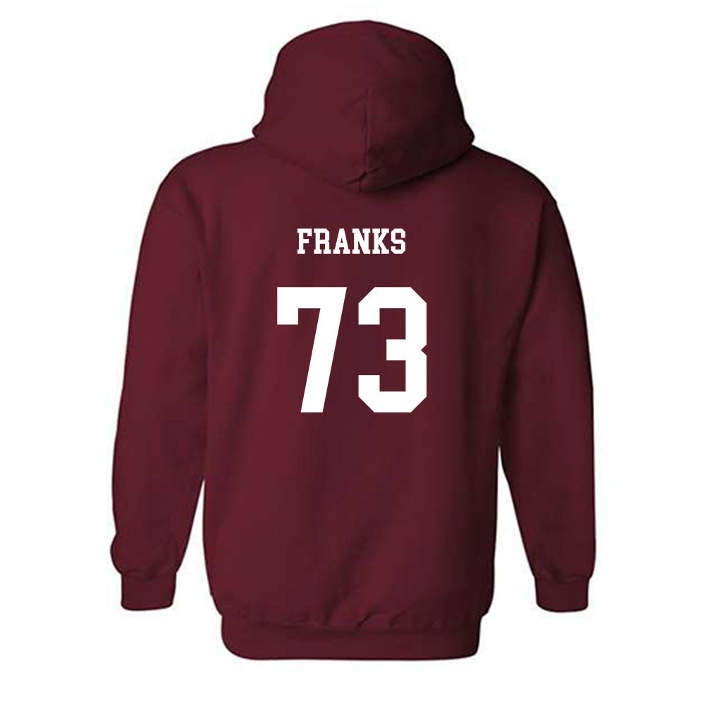 UMass - NCAA Football : Zachary Franks - Classic Fashion Shersey Hooded Sweatshirt-1