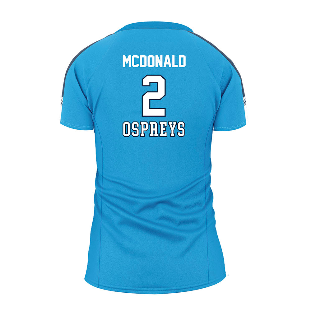 UNF - NCAA Women's Volleyball : Leah McDonald - Teal Volleyball Jersey-1