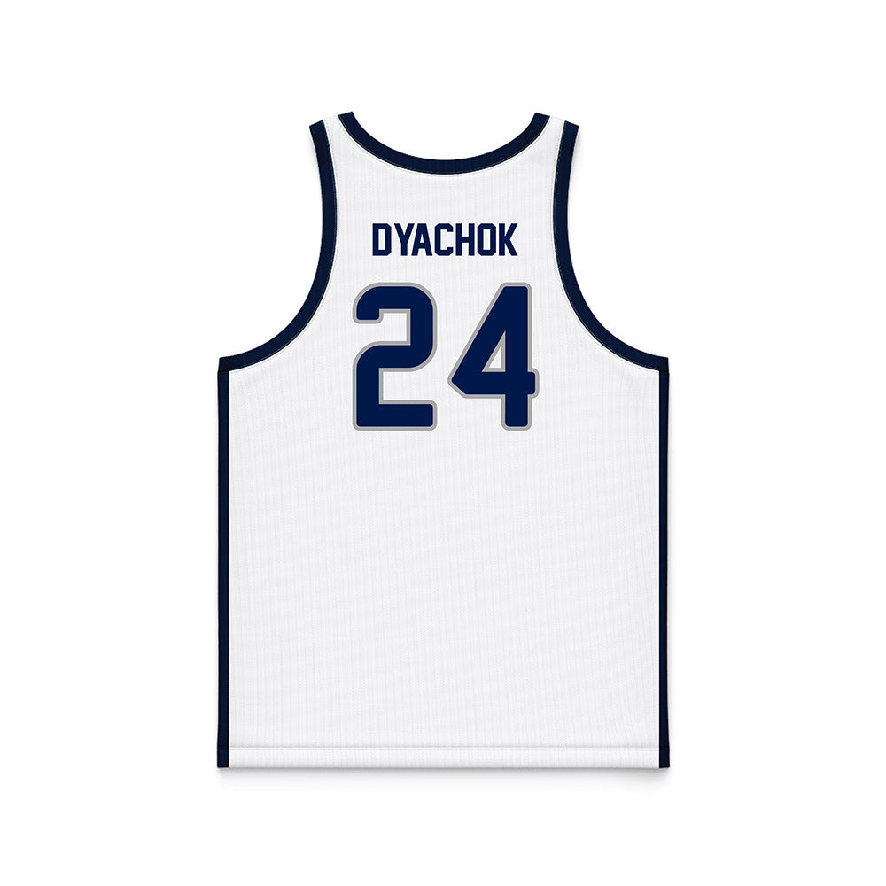UNF - NCAA Men's Basketball : Nestor Dyachok - White Basketball Jersey-1