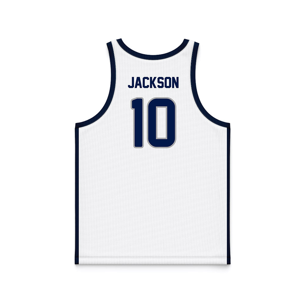 UNF - NCAA Men's Basketball : Kent Jackson - White Basketball Jersey-1