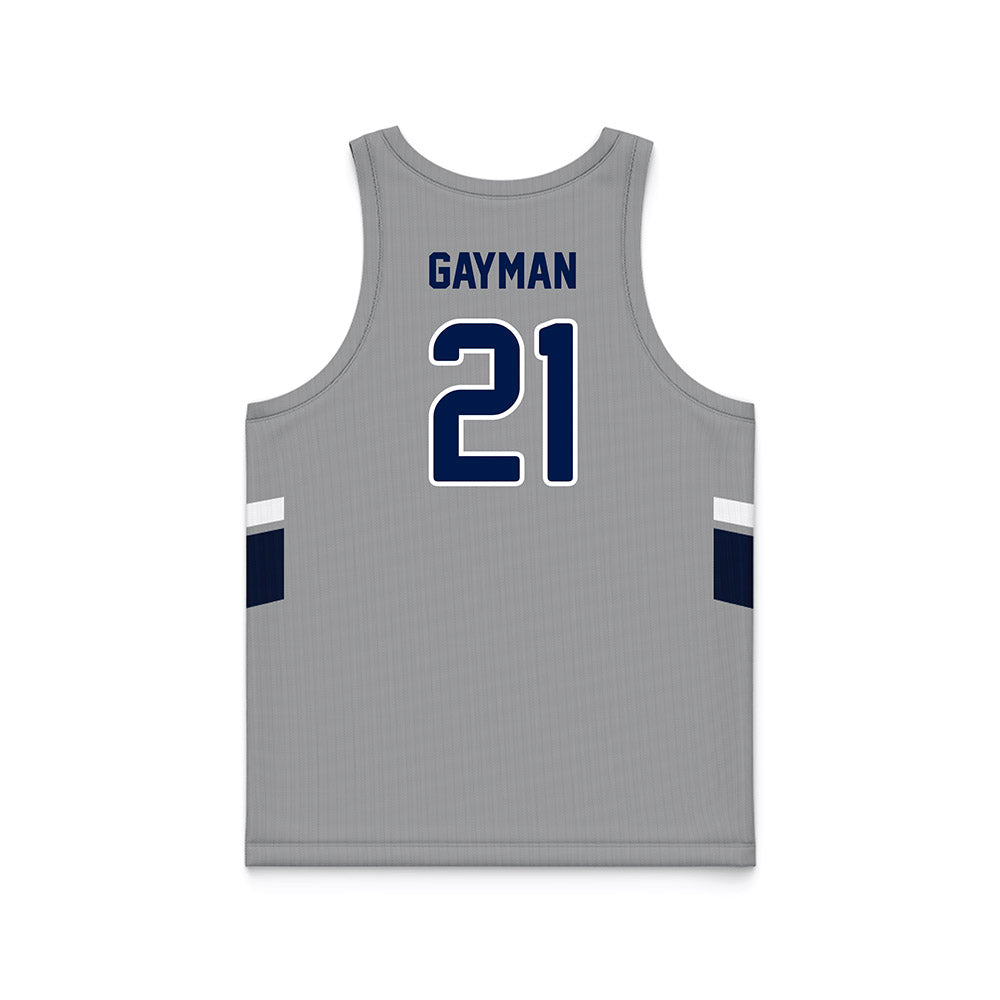 UNF - NCAA Men's Basketball : Dalton Gayman - Grey Basketball Jersey-1