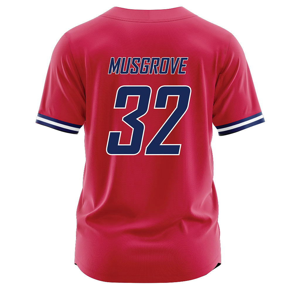 South Alabama - NCAA Baseball : Fuller Musgrove - Red Jersey-1