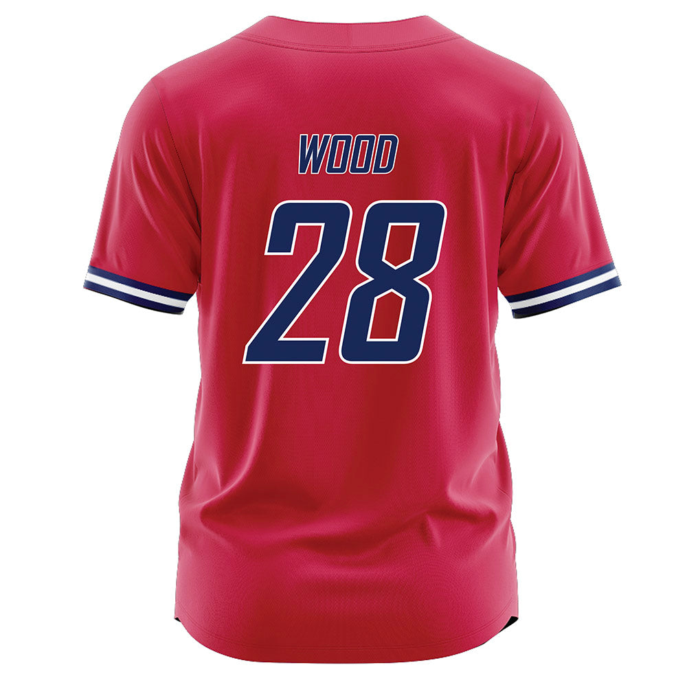 South Alabama - NCAA Baseball : Nathan Wood - Red Jersey-1