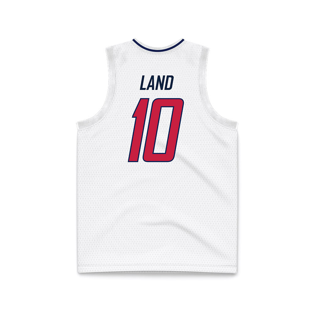 South Alabama - NCAA Men's Basketball : Maxwell Land - White Basketball Jersey-1