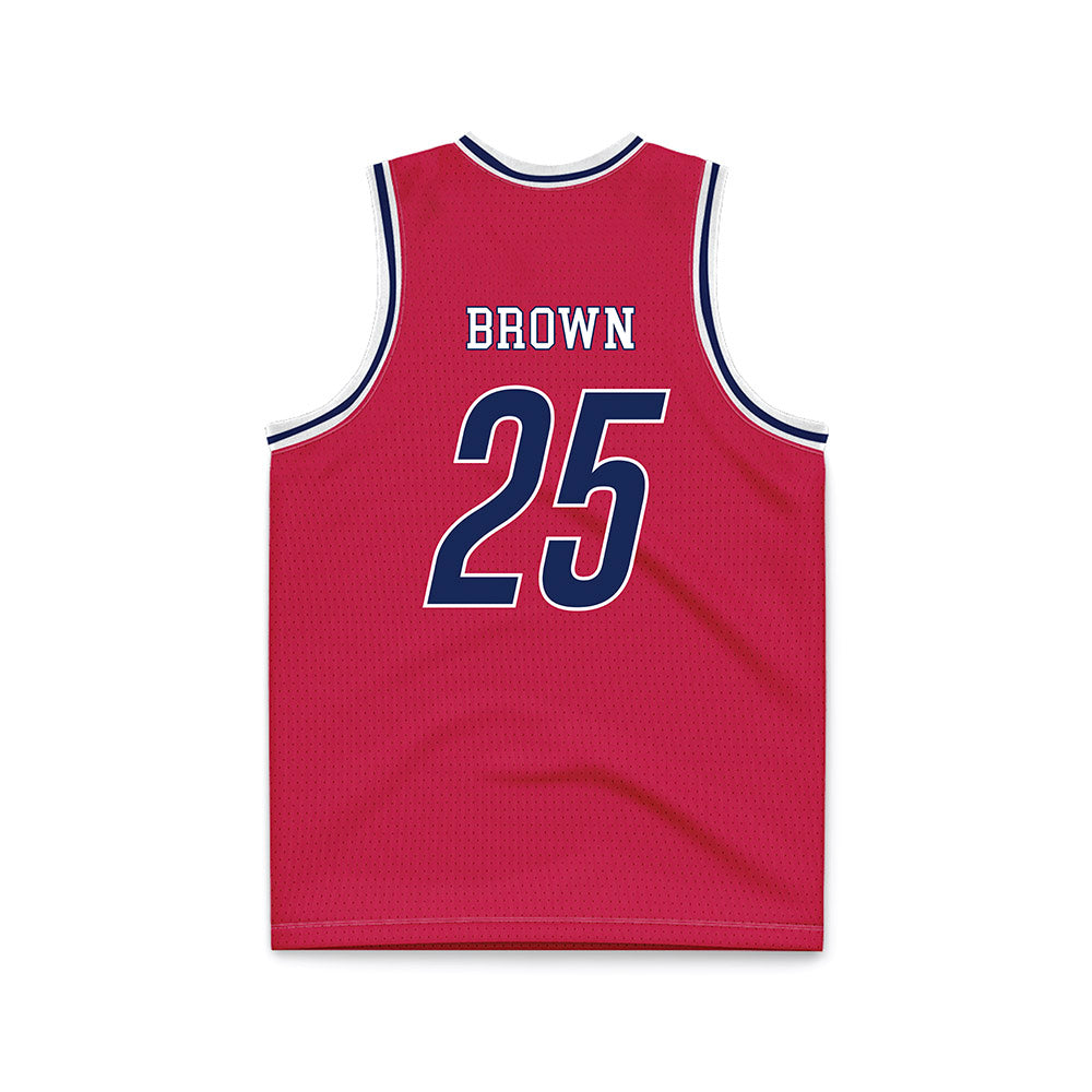 South Alabama - NCAA Men's Basketball : Judah Brown - Red Basketball Jersey-1