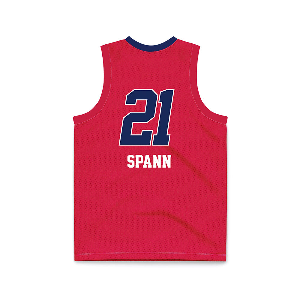 South Alabama - NCAA Women's Basketball : Alicia Spann - Red Basketball Jersey-1
