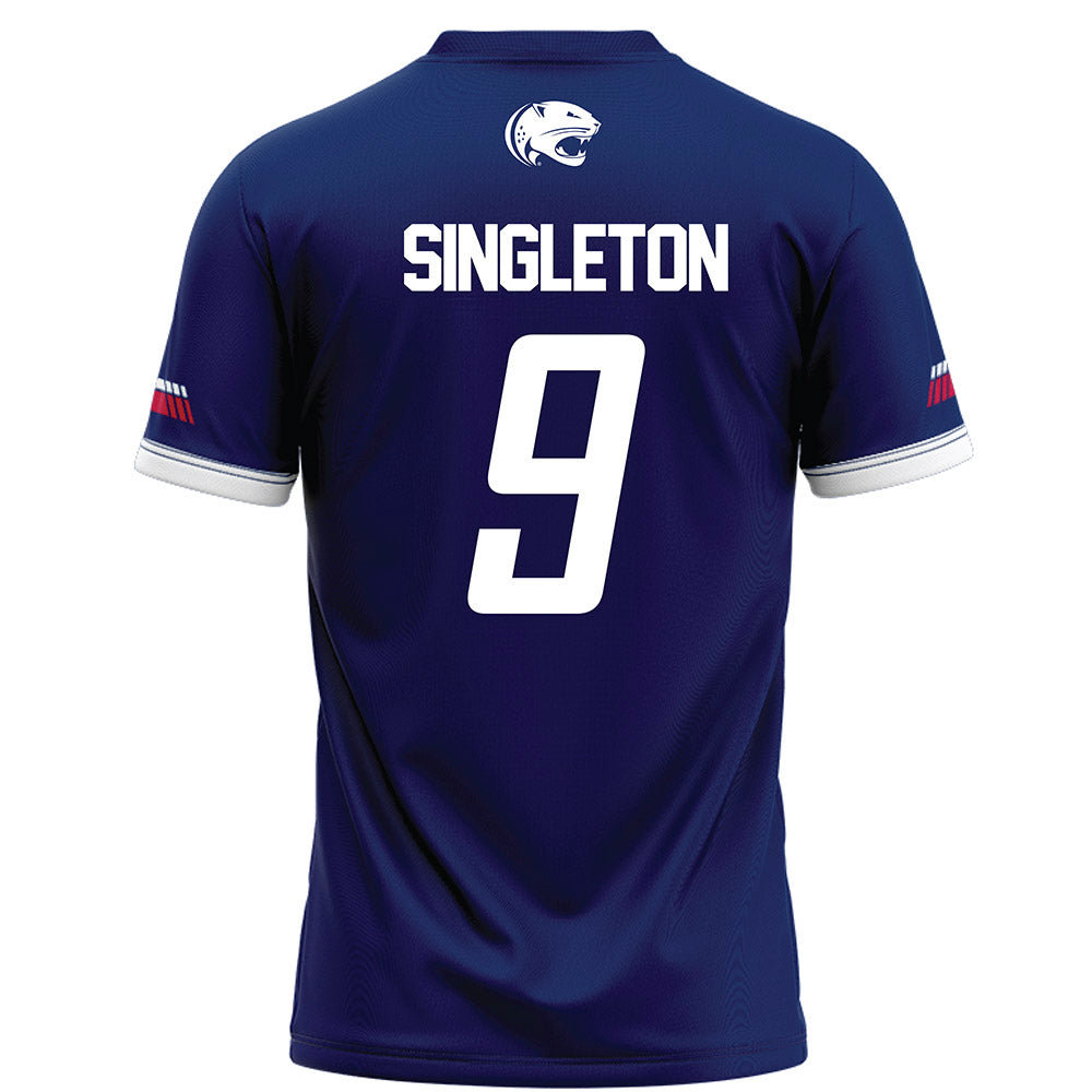 South Alabama - NCAA Football : Trent Singleton - Blue Football Jersey-1